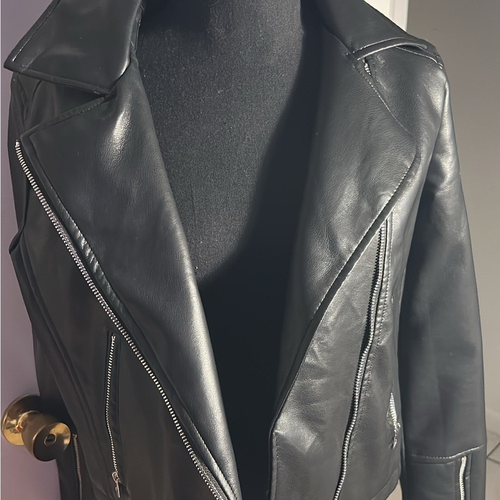 Ashley By 26 International Black Leather Jacket